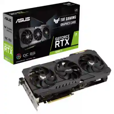 Placa video ASUS nVidia GeForce RTX 3060 Ti TUF GAMING OC 8GB, GDDR6X, 256bit