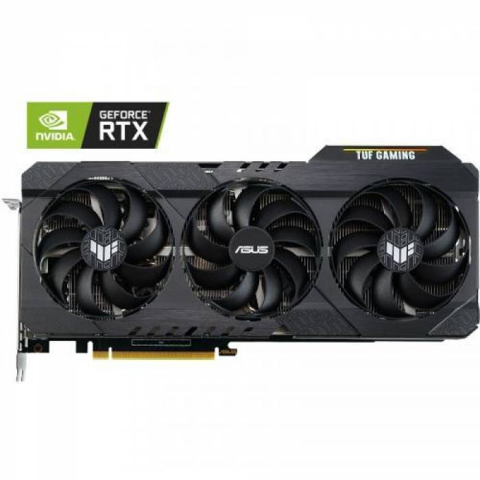 Placa video ASUS nVidia GeForce RTX 3060 Ti TUF GAMING OC LHR 8GB, GDDR6, 256bit