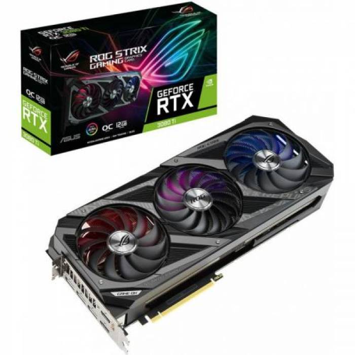 Placa video ASUS nVidia GeForce RTX 3080 Ti ROG STRIX GAMING OC 12GB, GDDR6X, 384bit