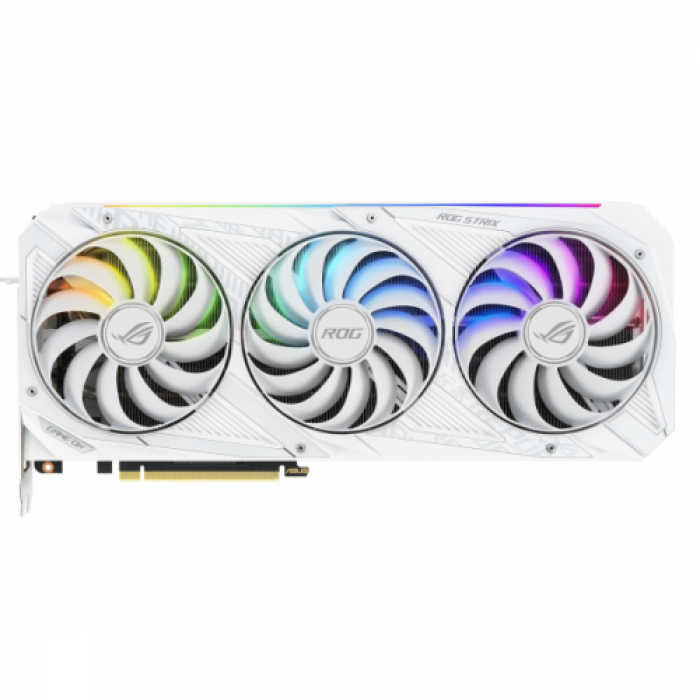 Placa video ASUS nVidia GeForce RTX 3090 ROG STRIX WHITE OC 24GB, GDDR6X, 384bit