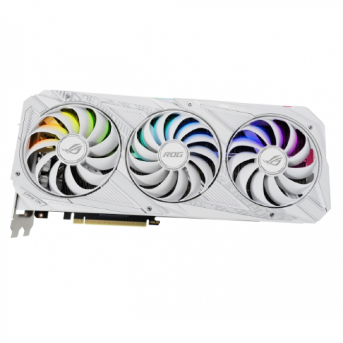 Placa video ASUS nVidia GeForce RTX 3090 ROG STRIX WHITE OC 24GB, GDDR6X, 384bit