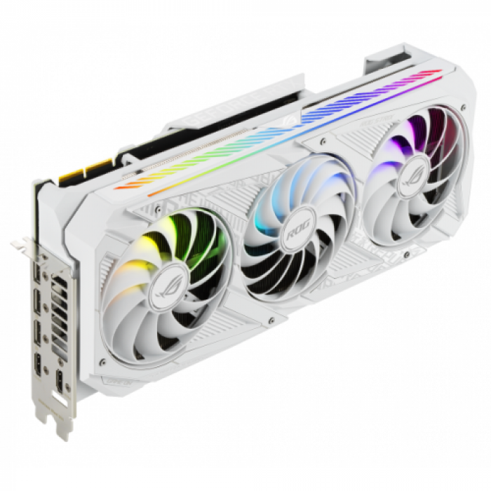 Placa video ASUS nVidia GeForce RTX 3090 ROG STRIX WHITE OC 24GB, GDDR6X, 384bit