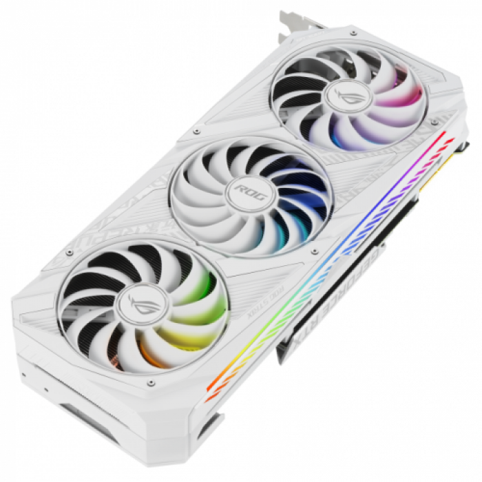 Placa video ASUS nVidia GeForce RTX 3090 ROG STRIX WHITE OC 24GB, GDDR6X, 384bit