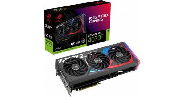 Placa video ASUS nVidia GeForce RTX 4070 Ti ROG STRIX GAMING OC
