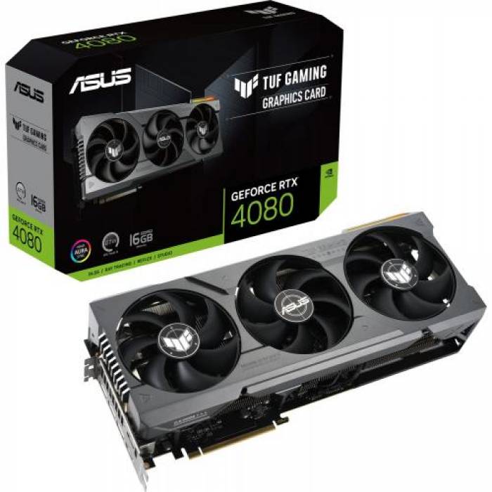 Placa video ASUS nVidia GeForce RTX 4080 TUF GAMING 16GB, GDDR6X, 256bit