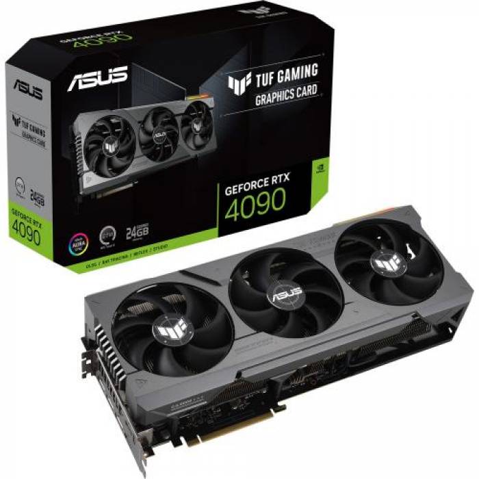 Placa video ASUS nVidia GeForce RTX 4090 TUF GAMING 24GB, GDDR6X, 384bit