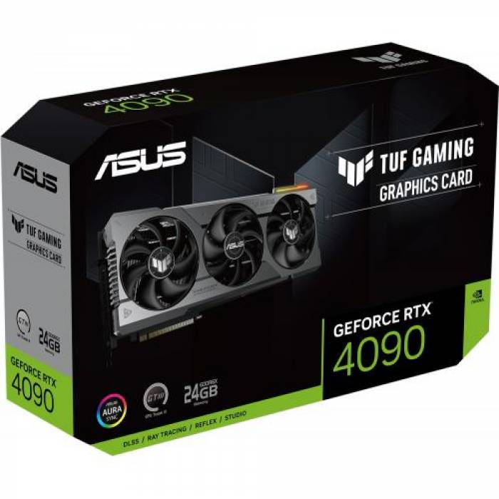 Placa video ASUS nVidia GeForce RTX 4090 TUF GAMING 24GB, GDDR6X, 384bit