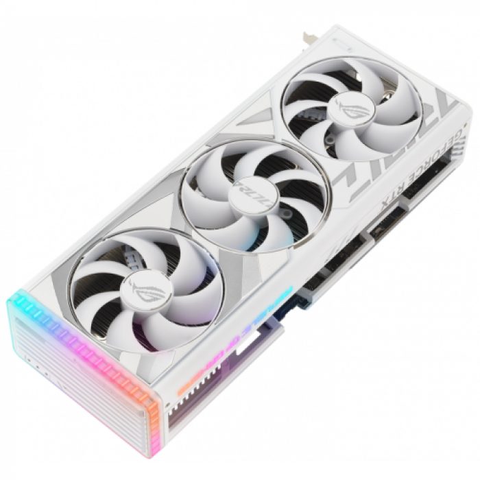 Placa video ASUS ROG Strix nVidia GeForce RTX 4090 White OC 24GB, GDDR6X, 384bit