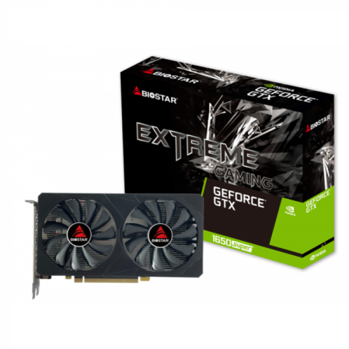 Placa video Biostar nVidia GeForce GTX 1650 SUPER 4GB, GDDR6, 128bit