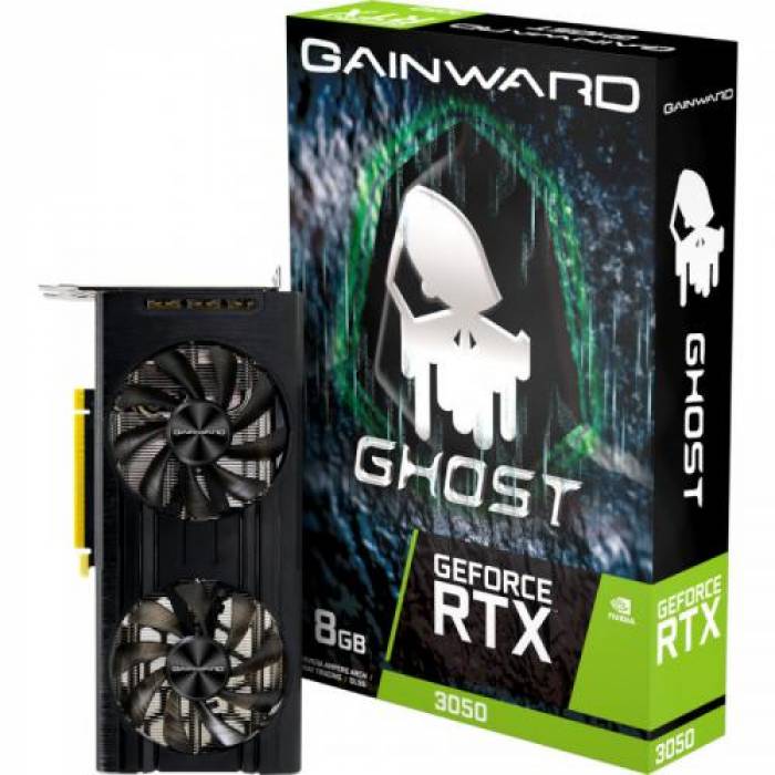 Placa video Gainward nVidia GeForce RTX 3050 Ghost 8GB, GDDR6, 128bit