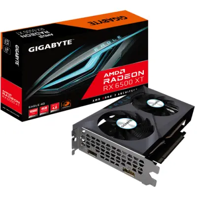 Placa video Gigabyte AMD Radeon RX 6500 XT EAGLE 4GB, GDDR6, 64bit