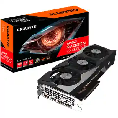 Placa video Gigabyte AMD Radeon RX 6600 XT GAMING OC 8GB, GDDR6, 128bit