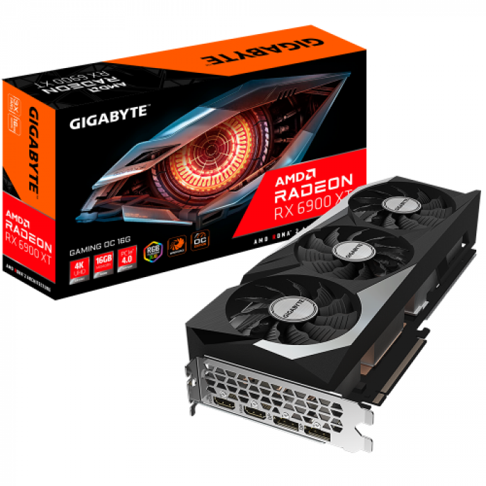 Placa video Gigabyte AMD Radeon RX 6900 XT Gaming OC 16GB, GDDR6, 256bit