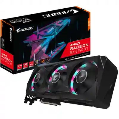 Placa video Gigabyte AORUS AMD Radeon RX 6750 XT ELITE 12GB, GDDR6, 1‎92bit