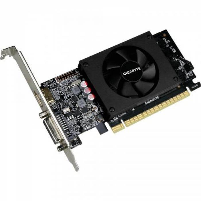 Placa video Gigabyte nVidia GeForce GT 710 2GB, DDR5, 64bit, Low Profile