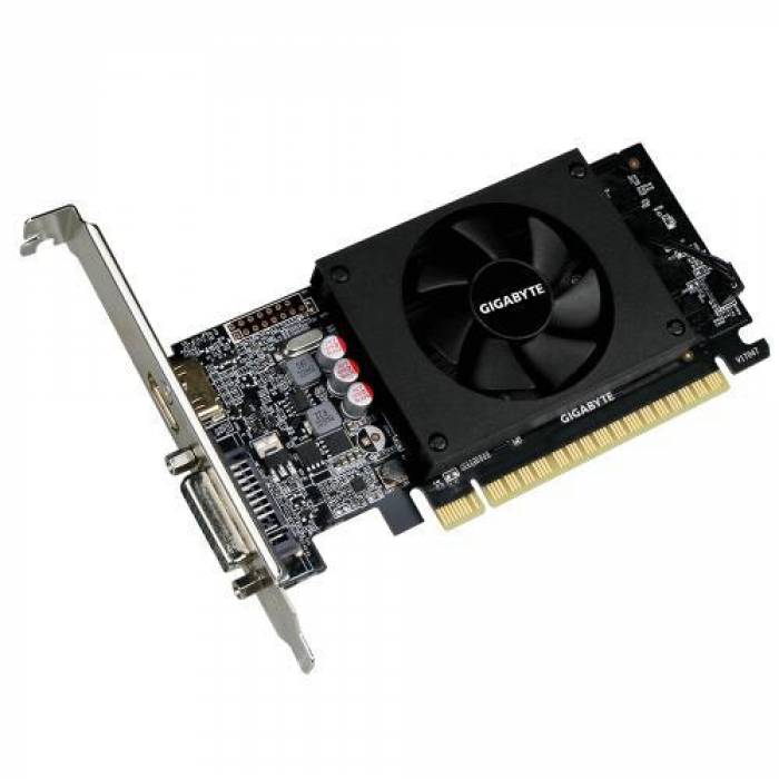 Placa video GIGABYTE nVidia GeForce GT 710 V2, 1GB, DDR5, 64bit