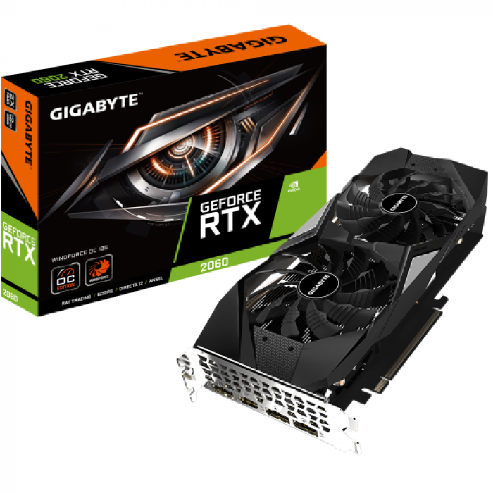 Placa video Gigabyte nVidia GeForce RTX 2060 WINDFORCE OC 12GB, GDDR6, 192bit