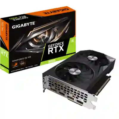 Placa video Gigabyte nVidia GeForce RTX 3060 WindForce OC 12GB, GDDR6, 192bit