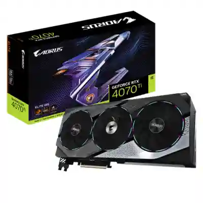 Placa video Gigabyte nVidia GeForce RTX 4070 Ti AORUS ELITE 12GB, GDDR6X, 192bit