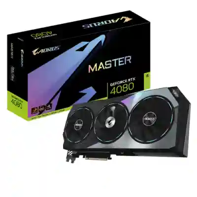 Placa video Gigabyte nVidia GeForce RTX 4080 AORUS MASTER 16GB, GDDR6X, 256bit