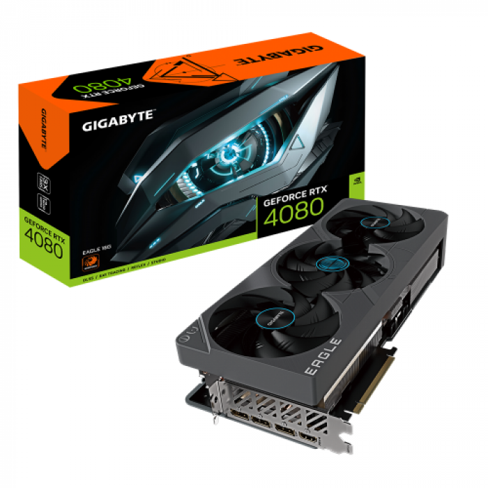 Placa video Gigabyte nVidia GeForce RTX 4080 EAGLE 16GB, GDDR6X, 256bit