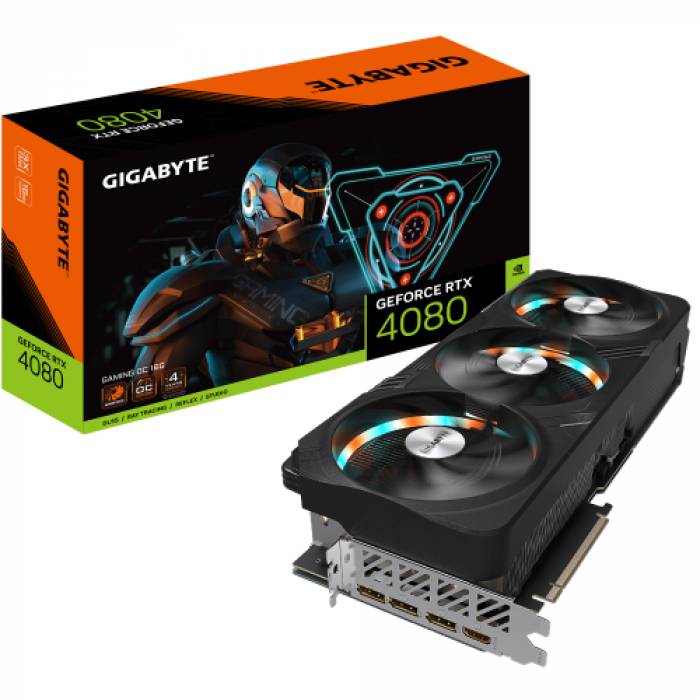 Placa video Gigabyte nVidia GeForce RTX 4080 GAMING OC 16GB, GDDR6X, 256bit