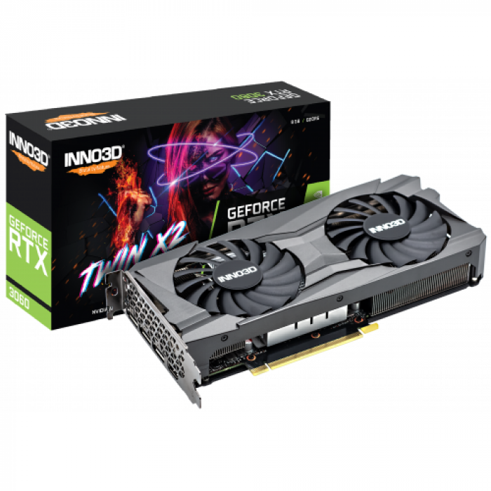 Placa video Inno3D nVidia GeForce RTX 3060 Twin X2 8GB, GDDR6, 128 bit