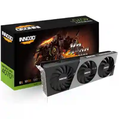 Placa video Inno3D nVidia GeForce RTX 4070 Ti X3 OC 12GB, GDDR6X, 192 bit