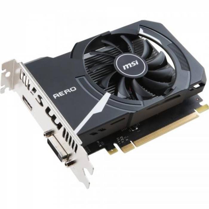 Placa video MSI nVidia GeForce GT 1030 AERO ITX OC 2GB, DDR4, 64bit