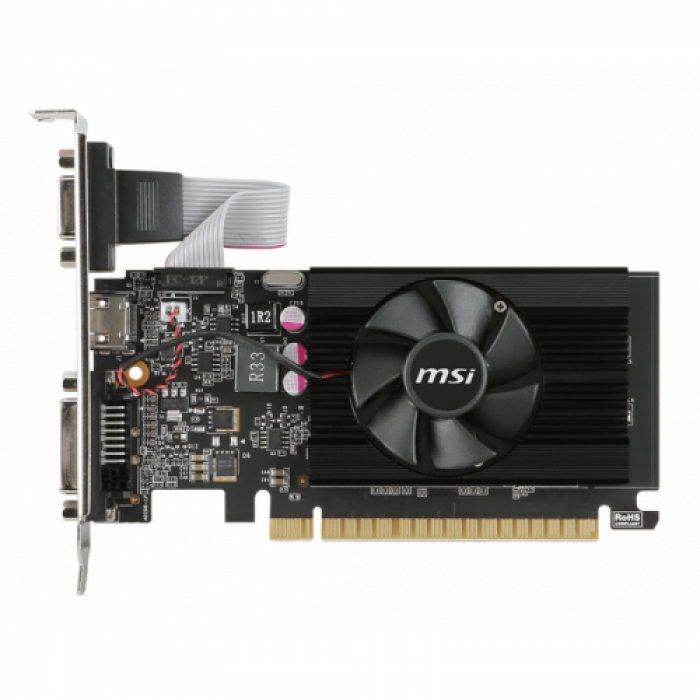 Placa video MSI nVidia GeForce GT 710 1GB, DDR3, 64bit, Low Profile
