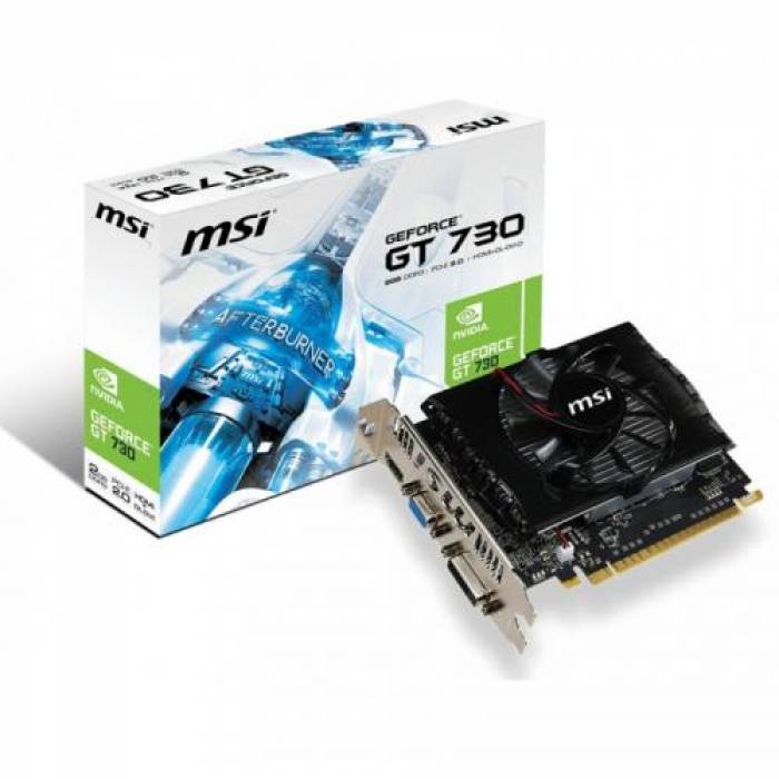 Placa video MSI nVidia GeForce GT 730 2GB, GDDR3, 128bit