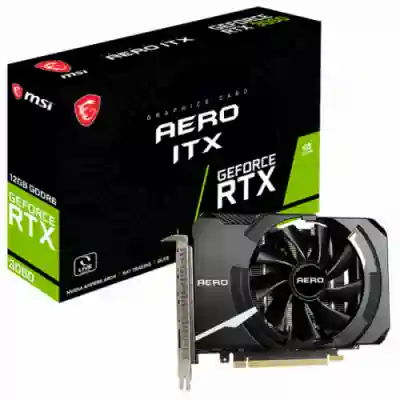 Placa video MSI nVidia GeForce RTX 3060 AERO ITX 12GB, GDDR6, 192bit