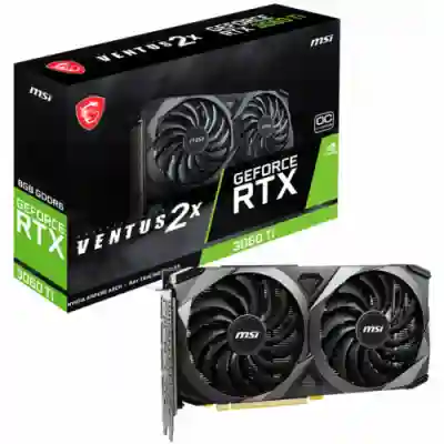 Placa video MSI nVidia GeForce RTX 3060 Ti VENTUS 2X OCV1 LHR 8GB, GDDR6, 256bit