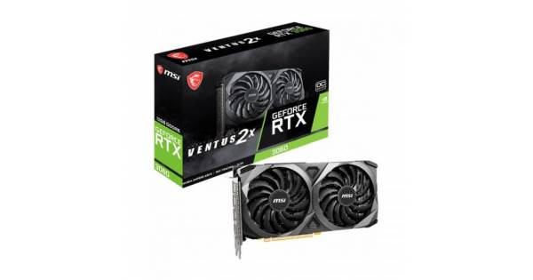 Placa video MSI nVidia GeForce RTX 3060 Ventus 2X OC 12GB, GDDR6