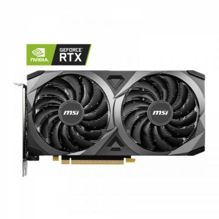 Placa video MSI nVidia GeForce RTX 3060 Ventus 2X OC 12GB, GDDR6, 192bit