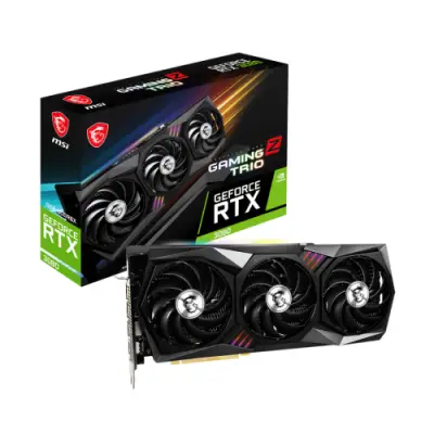 Placa video MSI nVidia GeForce RTX 3080 GAMING Z TRIO LHR 12GB, GDDR6X, 384bit + Casti cu microfon MSI IMMERSE GH20, Black