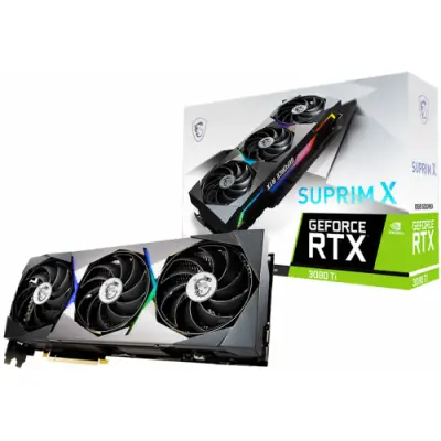 Placa video MSI nVidia GeForce RTX 3080 Ti SUPRIM X 12GB, GDDR6X, 384bit + Casti cu microfon MSI IMMERSE GH20, Black