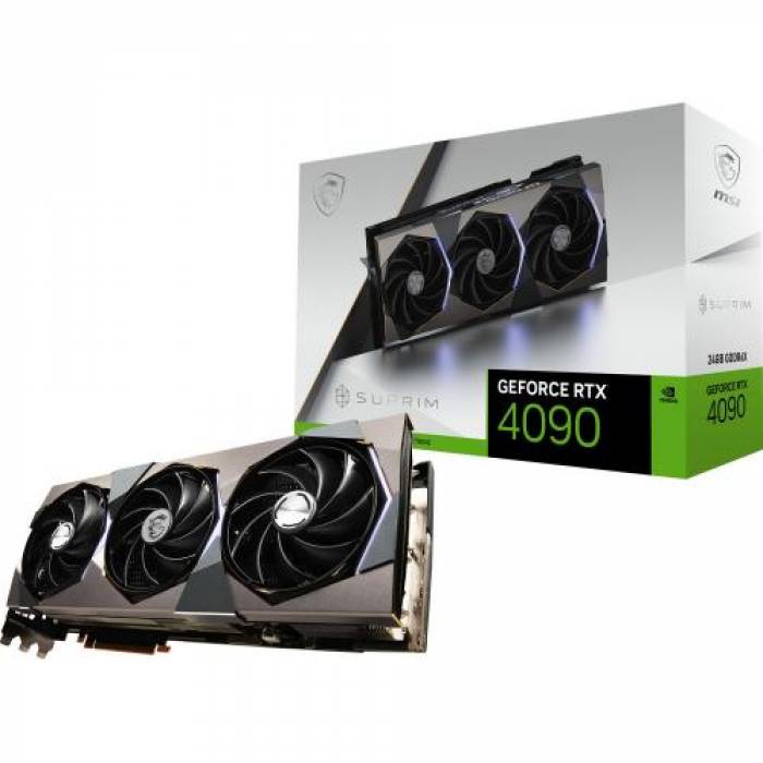 Placa video MSI nVidia GeForce RTX 4090 SUPRIM X 24GB, GDDR6X, 384bit