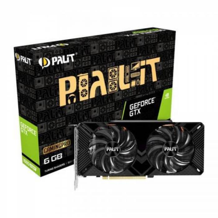 Placa video Palit nVidia GeForce GTX 1660 SUPER GamingPro 6GB, GDDR6, 192bit