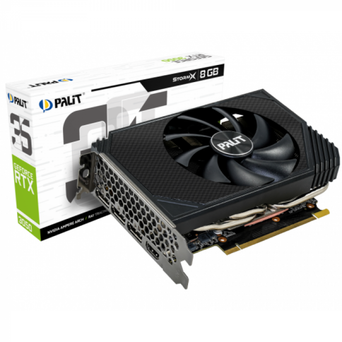 Placa video Palit nVidia GeForce RTX 3050 StormX 8GB, GDDR6, 128bit