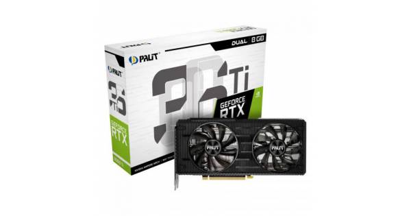 Placa video Palit nVidia GeForce RTX 3060 Ti Dual LHR 8GB, GDDR6