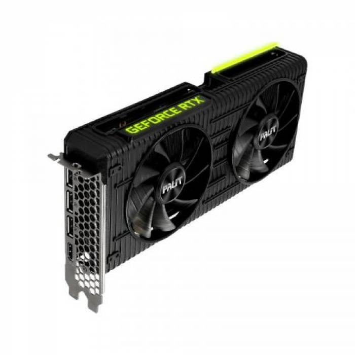 Placa video Palit nVidia GeForce RTX 3060 Ti Dual LHR 8GB, GDDR6, 256bit