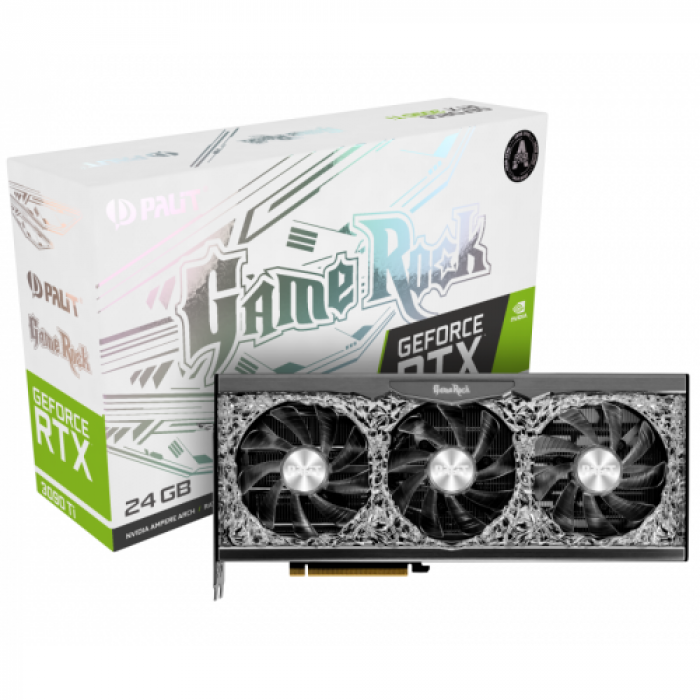 Placa video Palit nVidia GeForce RTX 3090 Ti GameRock LHR 24GB, GDDR6X, 384bit