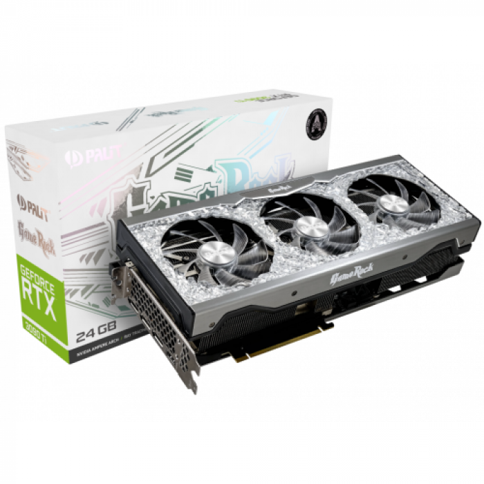 Placa video Palit nVidia GeForce RTX 3090 Ti GameRock LHR 24GB, GDDR6X, 384bit