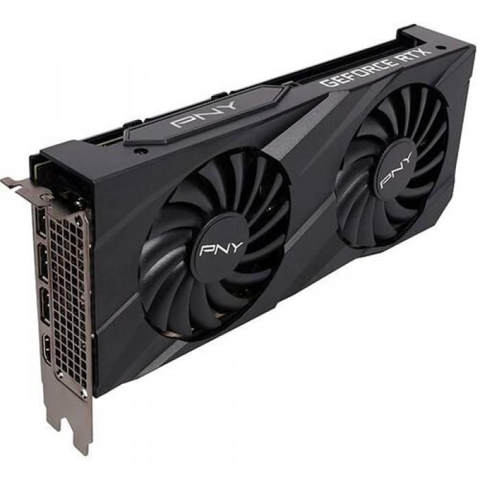 Placa video PNY nVidia GeForce RTX 3060 Ti Verto Dual Fan LHR 8GB, GDDR6, 256bit