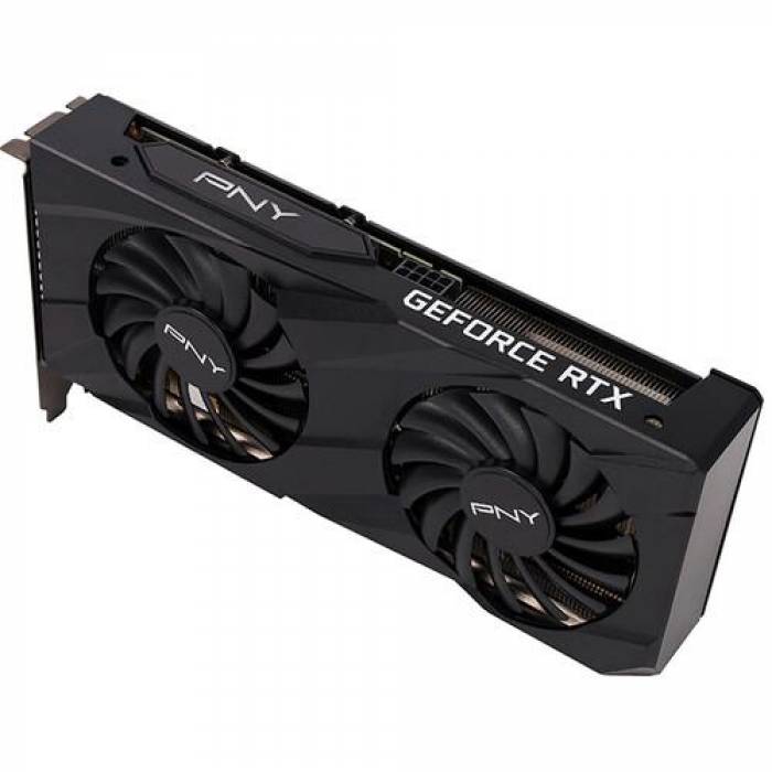 Placa video PNY nVidia GeForce RTX 3060 Ti Verto Dual Fan LHR 8GB, GDDR6, 256bit