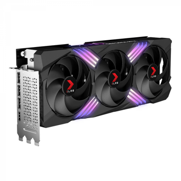 Placa video PNY nVidia GeForce RTX 4070 TI XLR8 Gaming VERTO EPIC-X RGB Triple Fan 12GB, GDDR6X, 192bit