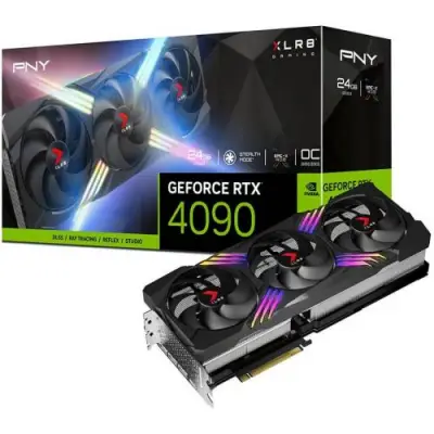 Placa video PNY nVidia GeForce RTX 4090 XLR8 Gaming VERTO EPIC-X RGB Triple Fan 24GB, GDDR6X, 384bit