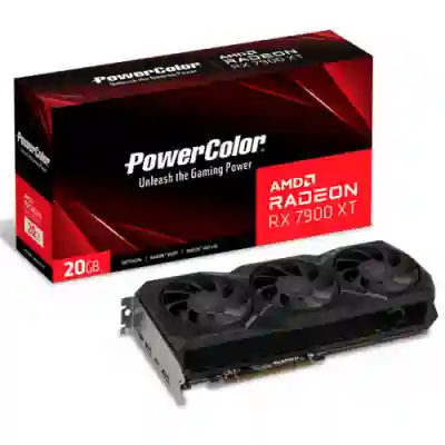 Placa video PowerColor AMD Radeon RX 7900 XT 20GB, GDDR6, 320bit