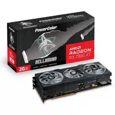 Placa video PowerColor AMD Radeon RX 7900 XT Hellhound 20GB, GDDR6, 320bit